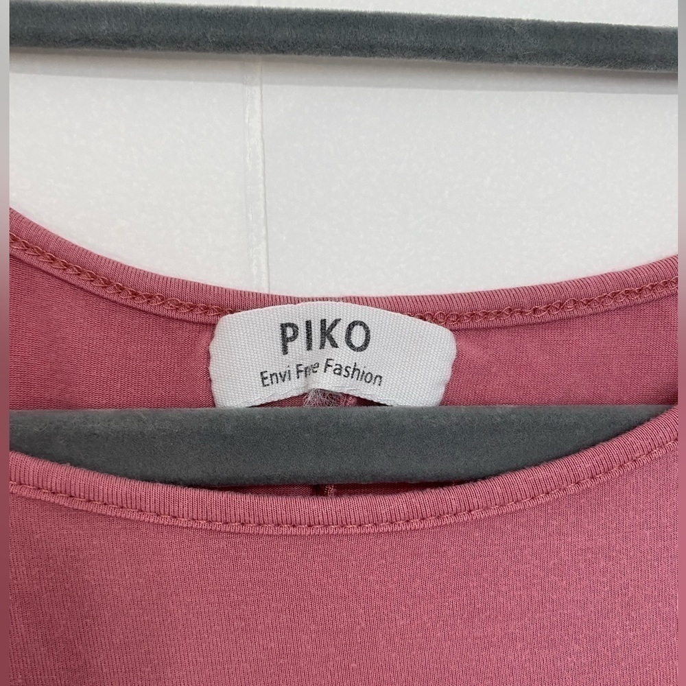 Womens Piko Long Shirt / Dress In Pink Sz M - Picture 3 of 3